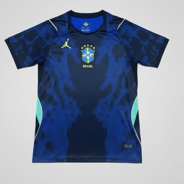 Jersey Hombre Brasil Visitante Aficionado 2026 Jordan Azul