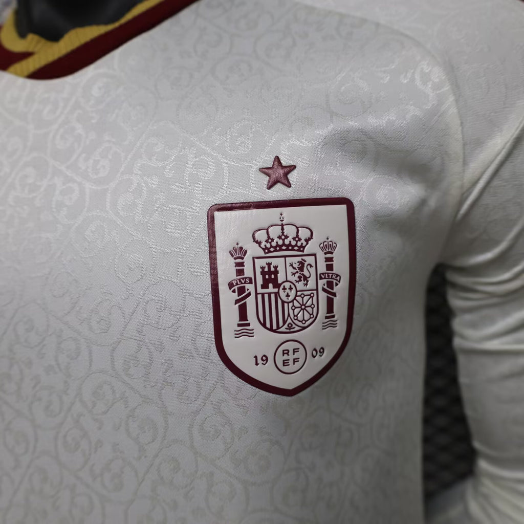 Jersey Hombre España Visitante Jugador 2026 Manga Larga