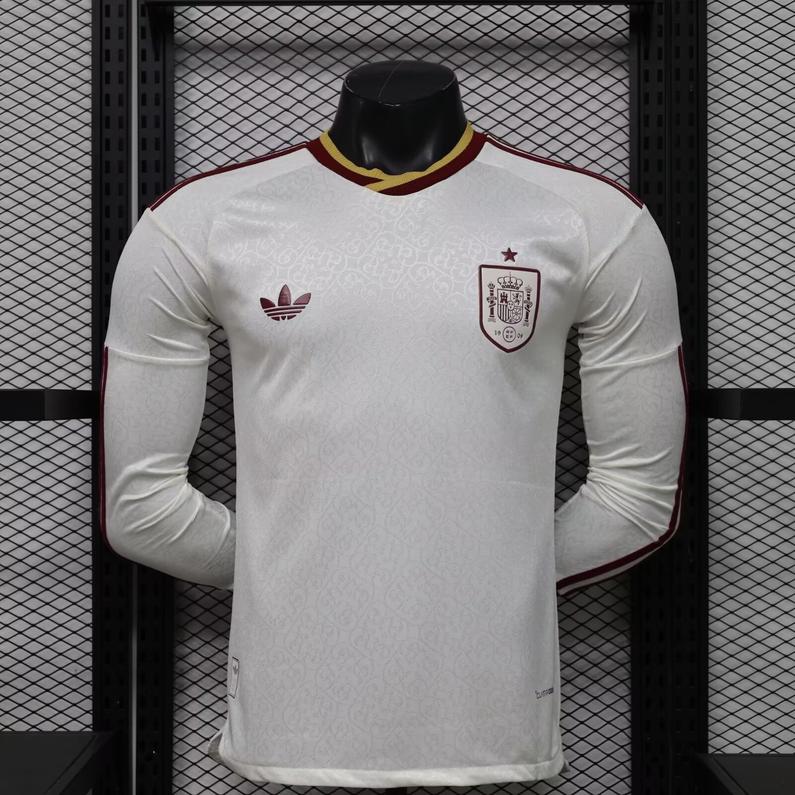 Jersey Hombre España Visitante Jugador 2026 Manga Larga