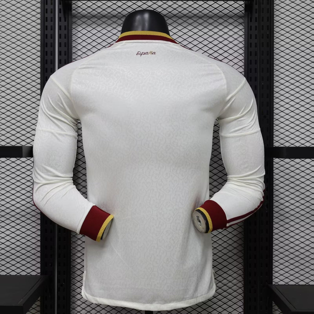 Jersey Hombre España Visitante Jugador 2026 Manga Larga