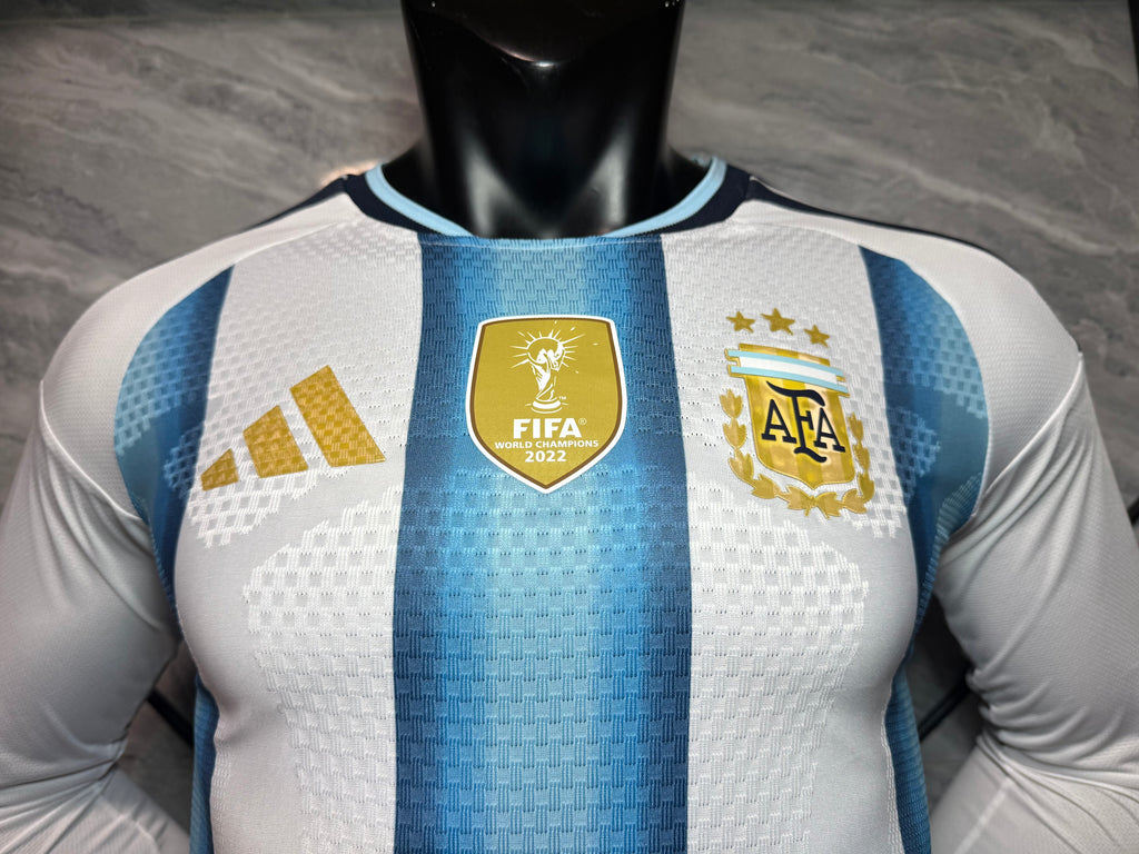 Jersey Hombre Argentina Local Jugador Manga Larga 2026
