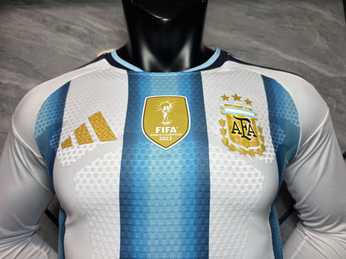 Jersey Hombre Argentina Local Jugador Manga Larga 2026